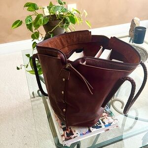 Noonday Collection Brown Leather Tote